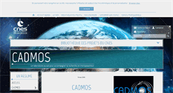 Desktop Screenshot of cadmos.cnes.fr